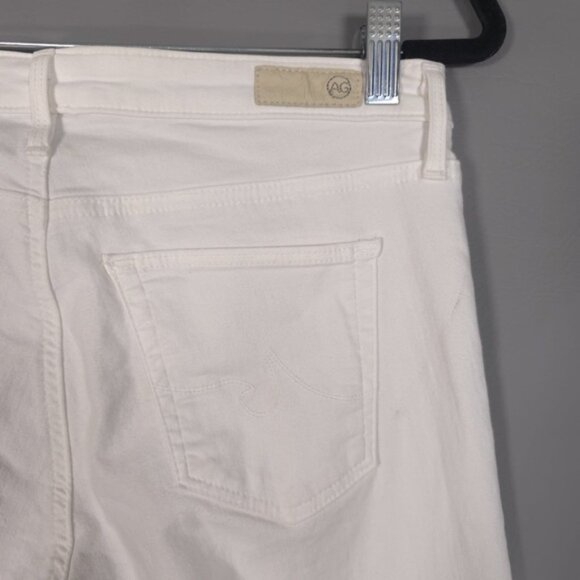AG ADRIANO GOLDSCHMIED White Jeans Skinny Mid Rise MADE IN USA🇺🇸 Size‎ 29R - Picture 10 of 11
